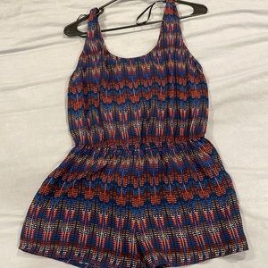 forever 21 multi colored romper SMALL
